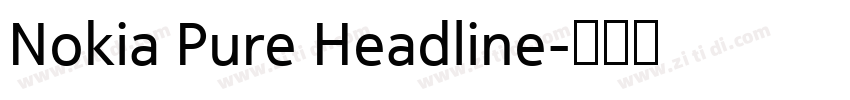 Nokia Pure Headline字体转换